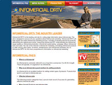 Tablet Screenshot of infomercialdrtv.com